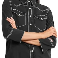 Hassie Harrison Black Shirt
