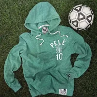 Pele Brasil 10 Green Hoodie