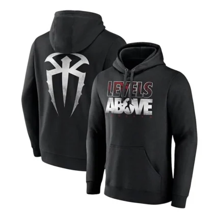 WWE Roman Reigns Levels Above Black Hoodie