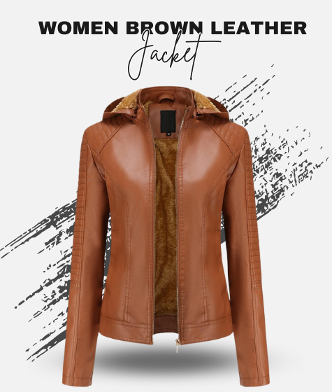 Women Brown Leather Jacket