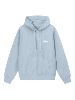 Basic Stussy Pullover Hoodie Sky Blue