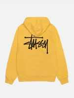 New Style Unisex Basic Stussy Hoodie yellow
