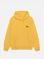 New Style Unisex Basic Stussy Pullover Hoodie Yellow