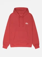 New Style Unisex Basic Stussy Pullover Red