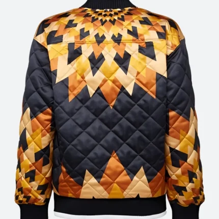 Emily in Paris S04 Sofia Sideris Quilted Bomber Printed Jacket