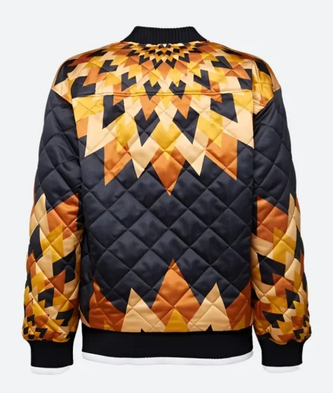 Emily in Paris S04 Sofia Sideris Quilted Bomber Printed Jacket