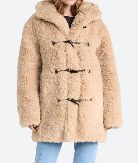 Lily Collins Emily in Paris S04 Fur Coat
