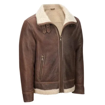 Shearling Flight Light Brown Jacket