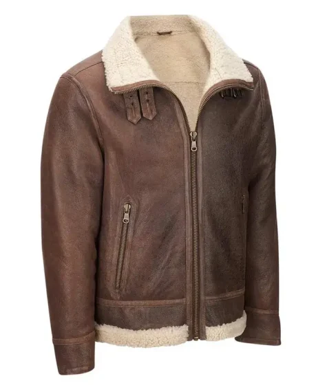 Shearling Flight Light Brown Jacket