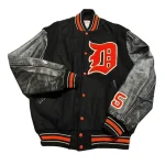 Detroit Tigers Letterman Black Jacket