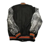 Detroit Tigers Letterman Black Varsity Jacket