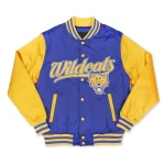 Fort Valley State University Blue and Yellow Baseball Jacket