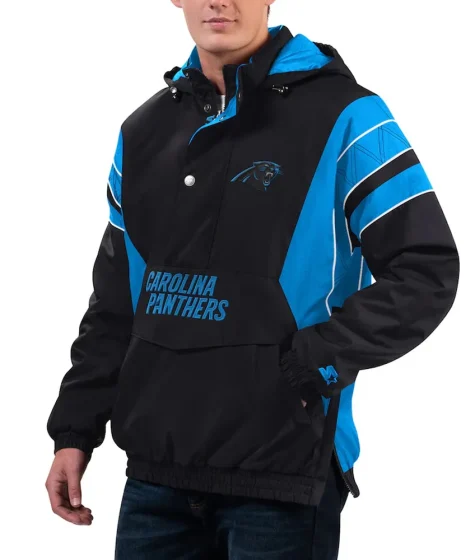 Home Team Carolina Panthers Half-Zip Hoodie Jacket
