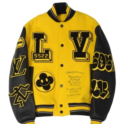 LV Yellow Varsity Jacket