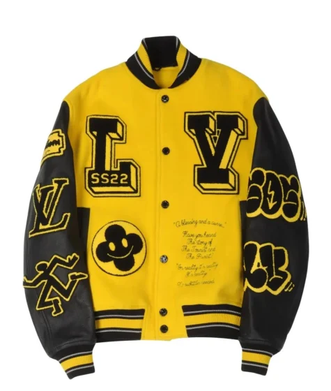 LV Yellow Varsity Jacket