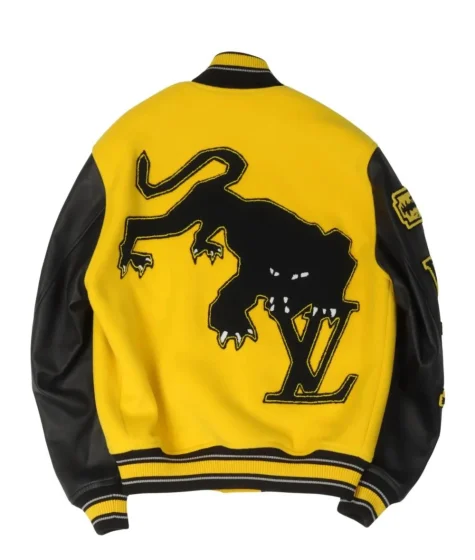 Louis Vitton Yellow Varsity Jacket