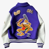 Louis Vuitton Purple White Varsity Letterman Jacket