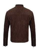 Men's Classic Brown Leather Suede Jacket