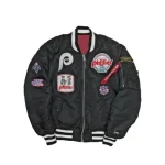 Philadelphia Phillies Varsity Jacket Black