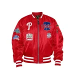 Philadelphia Phillies Varsity Jacket Red