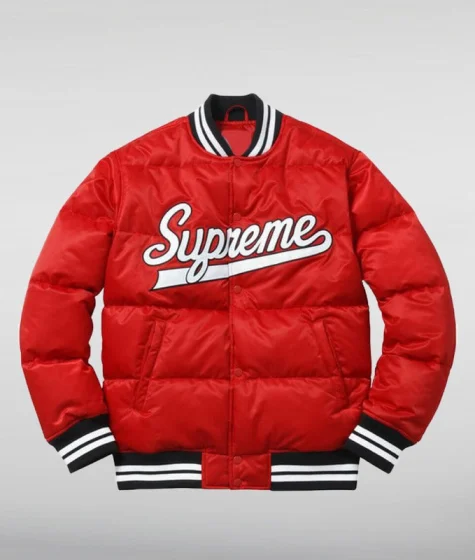 Red Supreme Puffer Jacket