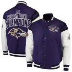 Baltimore Ravens Canvas Varsity Jacket