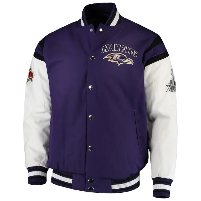 Baltimore Ravens Purple Varsity Jacket