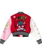 Best Planet Cropped Varsity Jacket