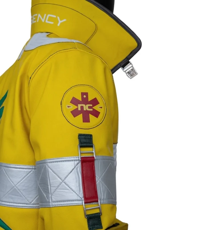 Cyberpunk Edgerunner Streetwear jacket natural leather