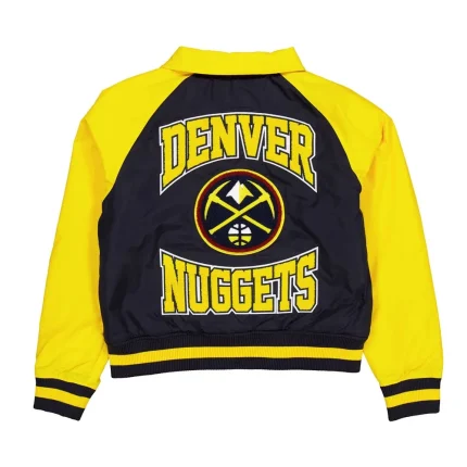 Denver Nuggets Navy and Yellow Throwback New Jacket