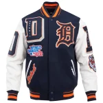 Detroit Tiger Mash Up Varsity Jacket