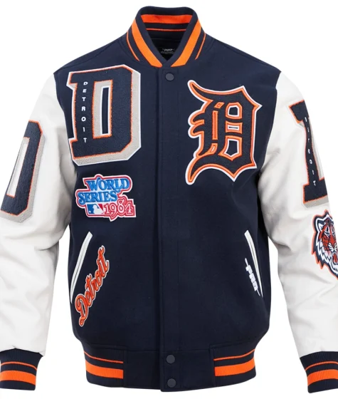 Detroit Tiger Mash Up Varsity Jacket