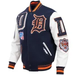 Detroit Tiger Mash Up Wool Varsity Jacket