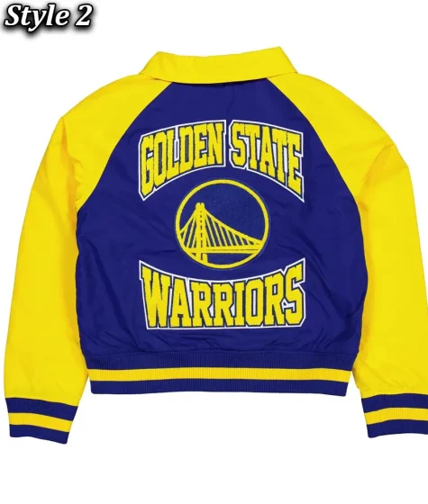 Golden State Warriors Royal and Yellow Jacket