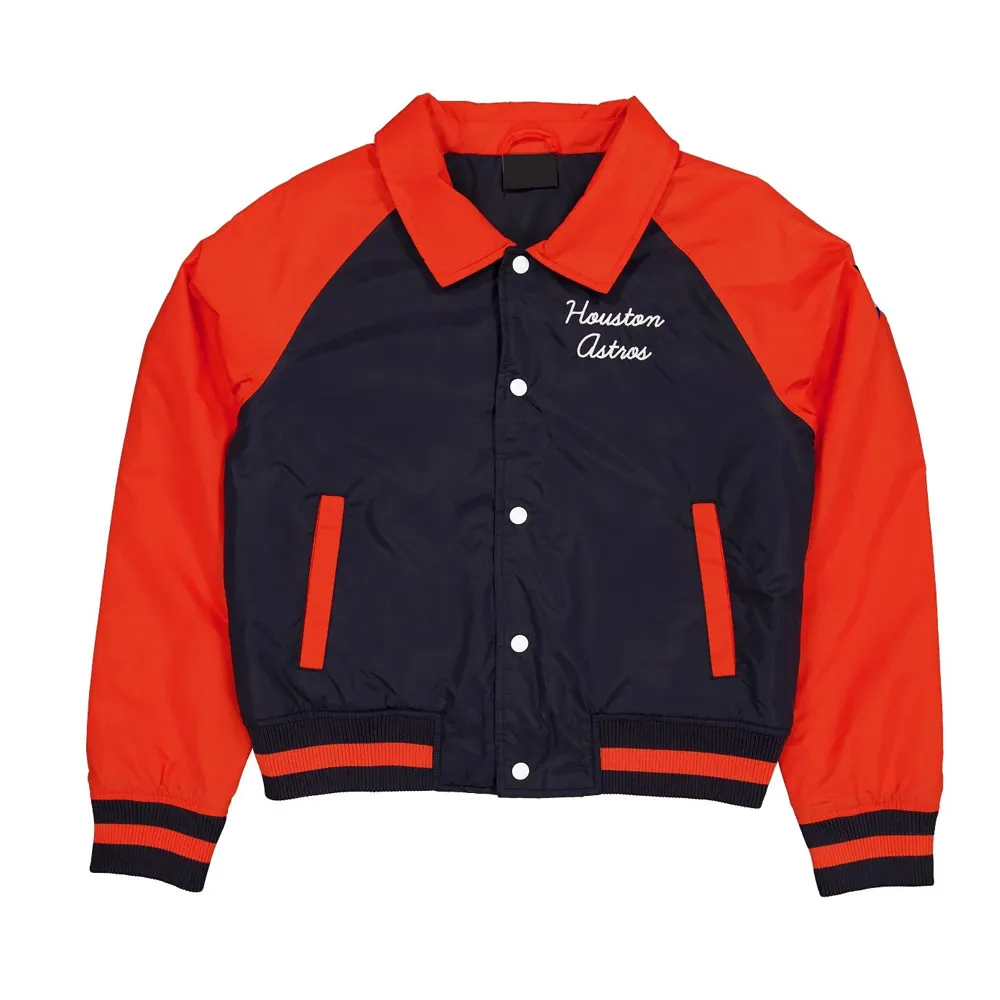Houston Astros Navy and Red Throwback Jacket