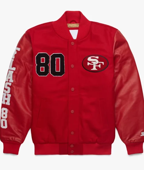 Jerry Rice 80 San Francisco 49ers Varsity Jacket
