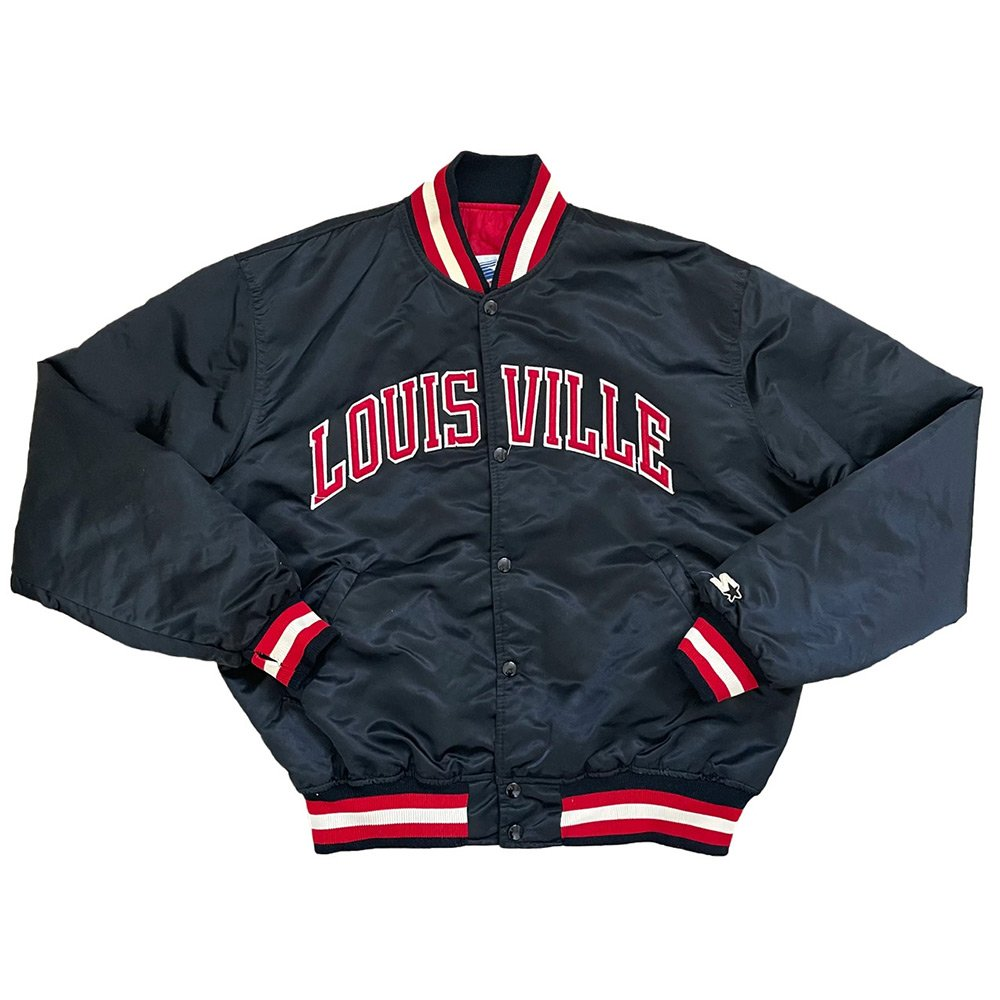 Louisville Cardinals 80’s Black Satin Jacket Louisville Cardinals 80’s Black Satin Jacket