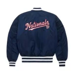 New Style Washington Nationals MA-1 Navy Blue Varsity Bomber Jacket