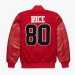 Rice 80 San Francisco 49ers Varsity Jacket