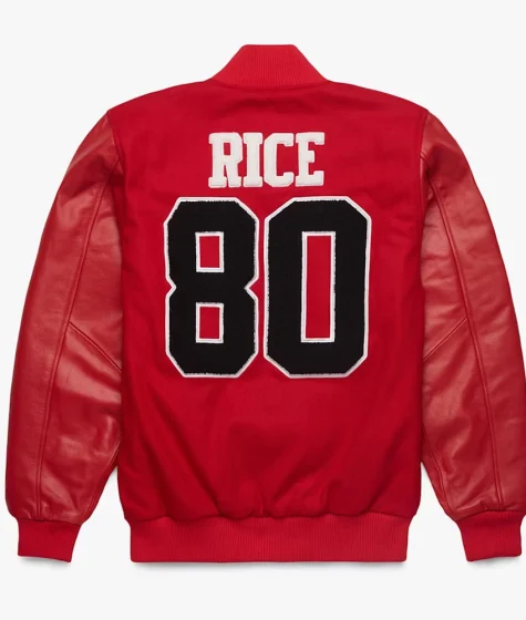 Rice 80 San Francisco 49ers Varsity Jacket