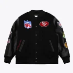 San Francisco 49ers Blackout Varsity Jacket