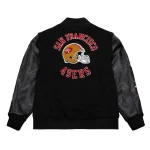 San Francisco 49ers Blackout Varsity Jacket Logo
