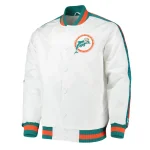 Throwback D-Line Miami Dolphins White Jacket