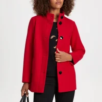 Women’s Stretch Red Wool Jacket