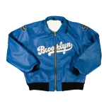 Brooklyn Dodgers Vanson Leather Jacket Blue