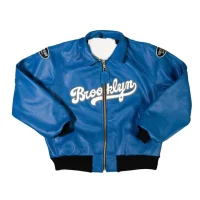 Brooklyn Dodgers Vanson Leather Jacket Blue