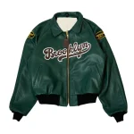 Brooklyn Dodgers Vanson Leather Jacket Green