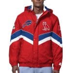 Buffalo Bills OVO Sideline Puffer Red Jacket