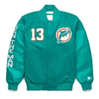 Dan Marino Aqua Varsity Jacket