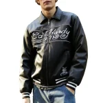Ed Hardy 1971 Black Leather Jacket